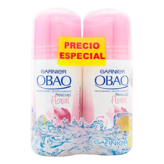 2 Desodorantes Obao Frescura Floral Roll-on 65 Gr C/u