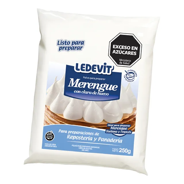 Merengue En Polvo Ledevit 250 Gr. Listo Para Preparar