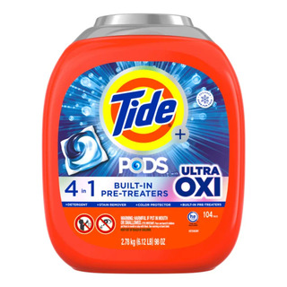 Tide Pods With Ultra Oxi Laundry Detergent Pods, C/ 104 Pods Tide Pods With Ultra Oxi Laundry Detergent Pods, C/ 104 Pods