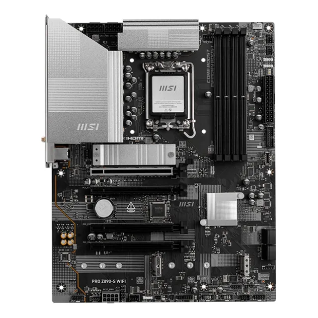 Tarjeta Madre Msi Pro Z890-s Wifi Lga 1851 Ddr5 Pcie 5.0 Color Negro