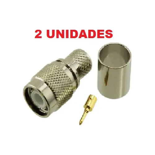 Conector Tnc Macho A Coaxial Rg58  (pack 3 Unidades)