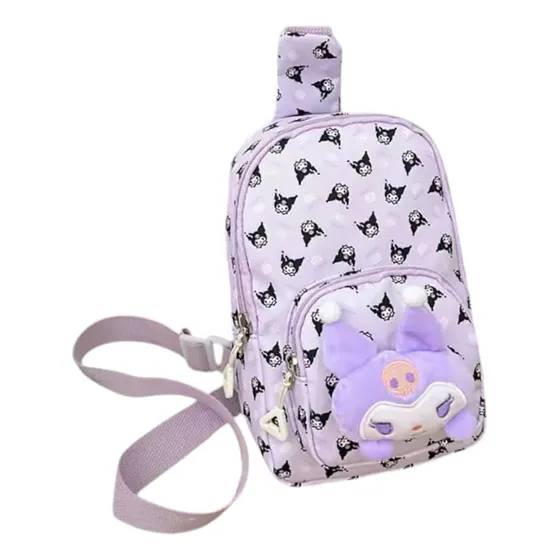 Bolso Bandolero Cartera Sanrio Para Niñas Kuromi Hello Kitty