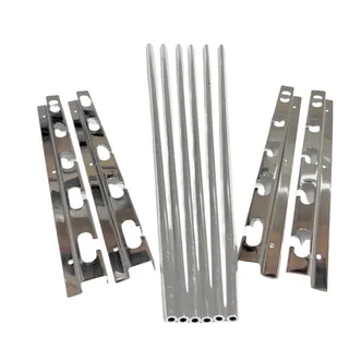 Suporte De Churrasqueira Inox P/ Grelha E Espeto Churrasco Suporte De Churrasqueira Inox P/ Grelha E Espeto Churrasco