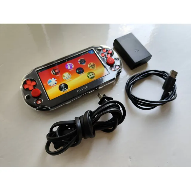 Sony Psvita Playstation Vita Slim Negro Naranja+ 32gb Juegos