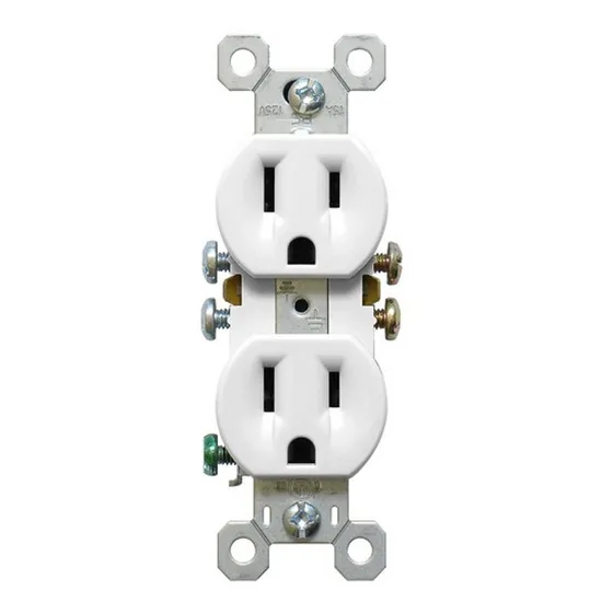 10 Contacto Electrico Duplex 2p+t 15 A 127 V  Bticino 3232-w