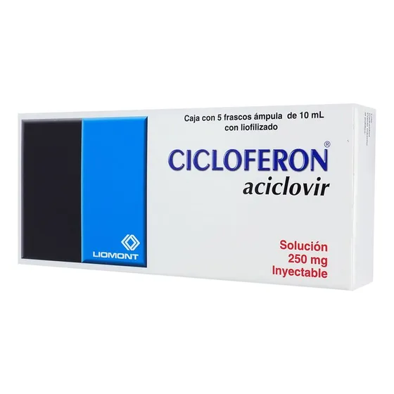 Cicloferon Solución Inyectable 250 Mg, 5 Frascos Ámpula