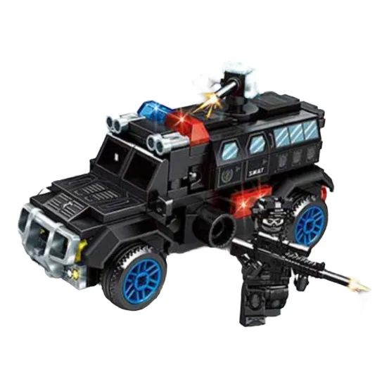 Bloques Sembo Block Swat - Modelo 4 En 1 Para Armar 194 Camion