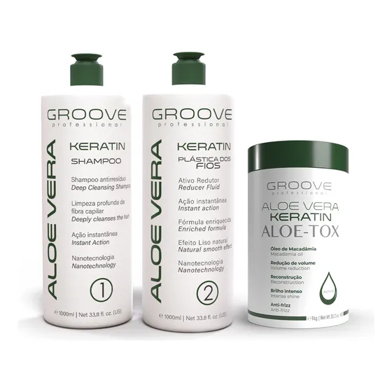 Kit Definitiva Babosa + Aloe-tox 1kg Groove Professional