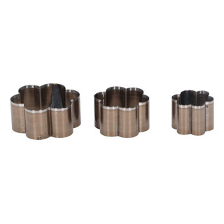 Para Molde Perforado De Cuero, 3 Piezas, Con Forma De Flor, Para Molde Perforado De Cuero, 3 Piezas, Con Forma De Flor,