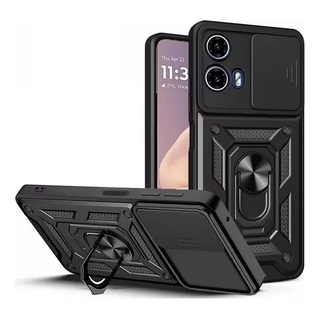 Case Moto G85 5g - Soporte Mágnetico Protector De Camara