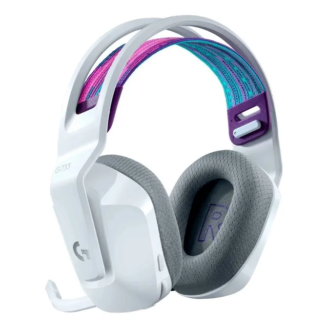 Auriculares Gamer Inalámbricos Logitech G Series G733 Color Blanco Con Luz LED