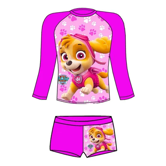 Traje De Baño De Paw Patrol Niña Proteccion Uv
