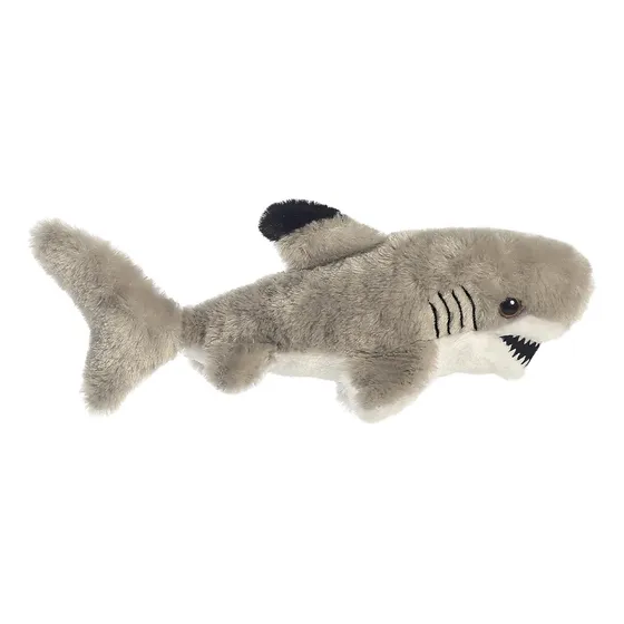 Peluche Tiburón Punta Negra Aurora Mini Flopsie Bebé Shark 