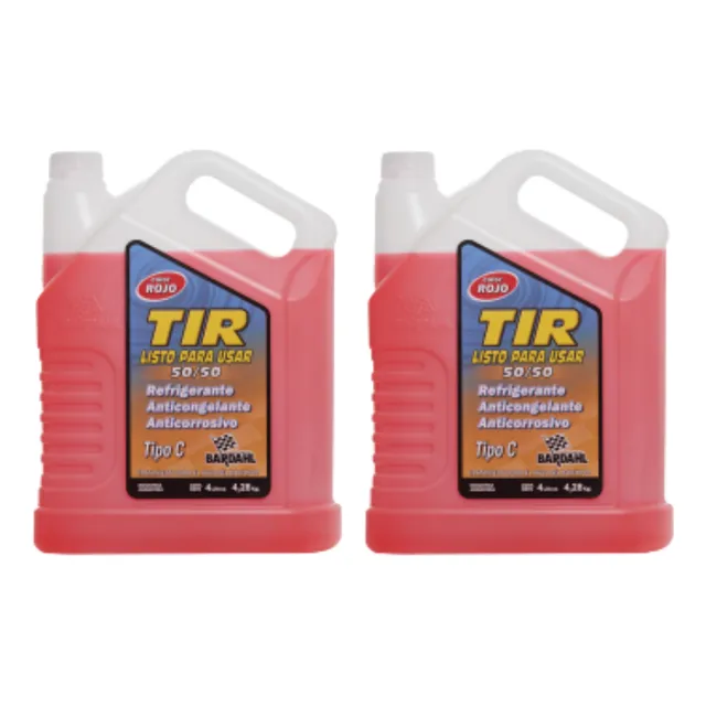 Kit Tir Listo Para Usar Bardahl Rojo Al 50% 4l X 2 Uni