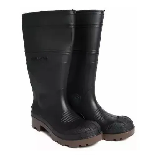 Botas De Goma Pvc Caña Larga Punta De Acero
