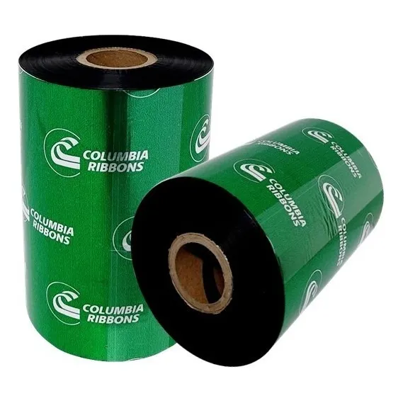 16 Ribbons De Cera Resina 110x450 Mts Impresora De Etiquetas Color Negro