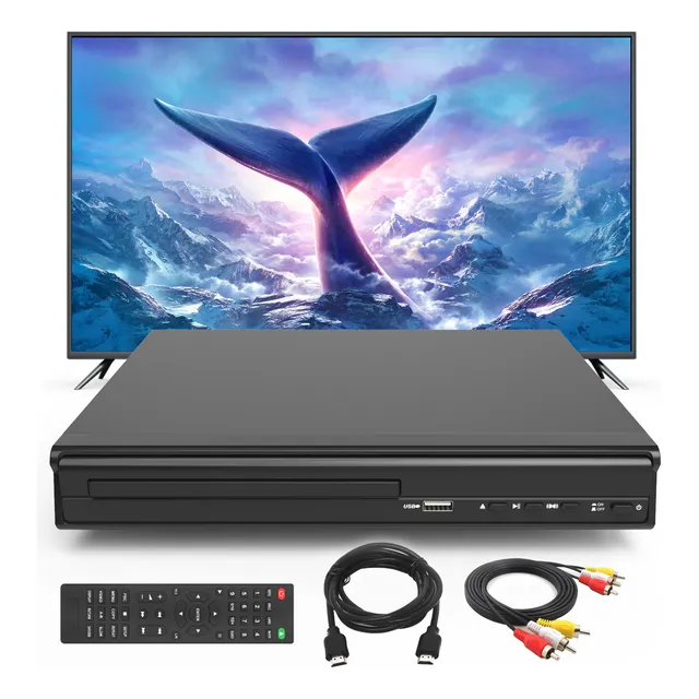 Compacto Reproductor De Dvd Y Cd Con Puerto Usb Y Rca