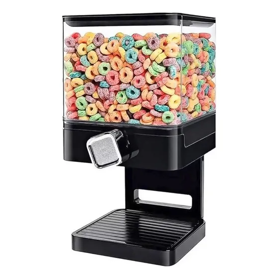 Dispensador De Cereal Negro