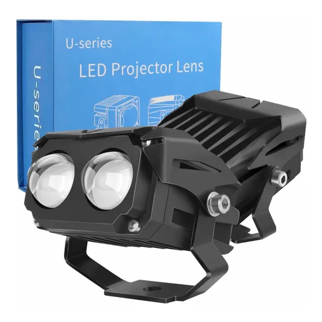 Neblinero Led Láser Rectangular Doble Función Largo Alcance