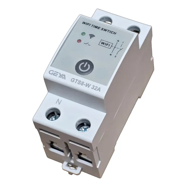 Interruptor Bipolar Wifi Geya Gts-8w-32a 220v 32a Horario