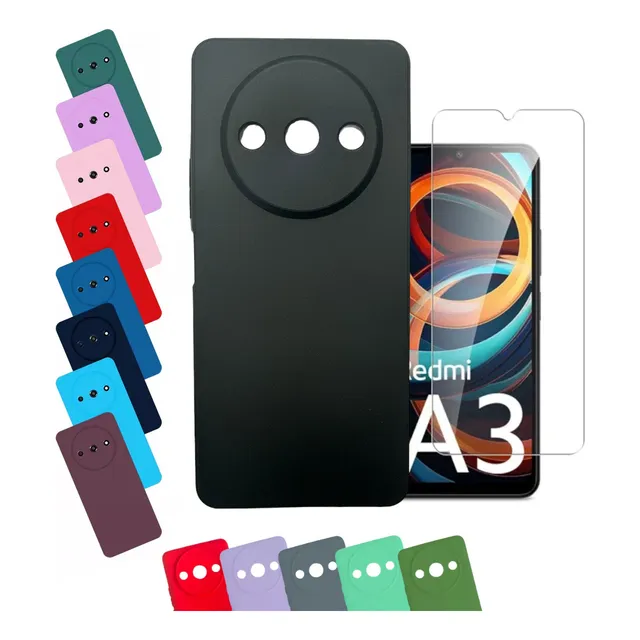  Funda Para Xiaomi Redmi A3 2024 Protector Carcasa + Vidrio