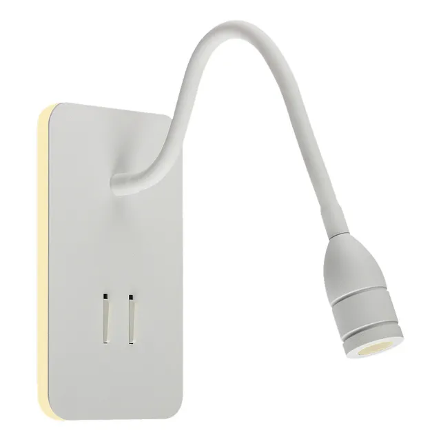 Luz Lectura Led Pared 7w Dirigible Marco De Luz Cálida 2.8w