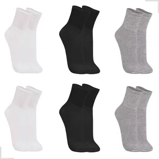 Kit 6 Pares De Meia Trifil Cano Médio Masculina E Feminina Kit 6 Pares De Meia Trifil Cano Médio Masculina E Feminina