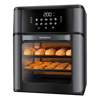 Fritadeira Air Fryer Forno Oven 12l Mondial Afon-12l-bg Preto Fritadeira Air Fryer Forno Oven 12l Mondial Afon-12l-bg Preto