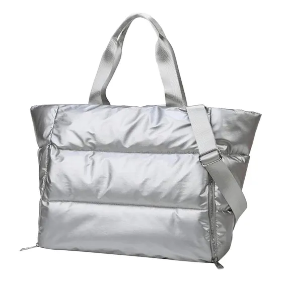 Bolso Cartera Puffer Xl En Eco-cuero