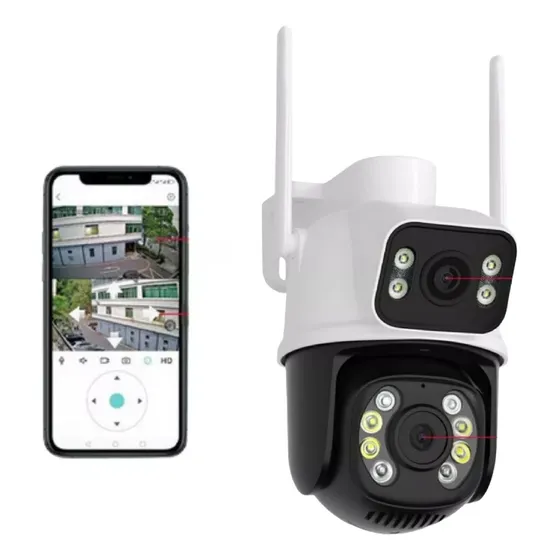 Camera Segurança Wifi Externa Lente Dupla Rastreamento Espiã
