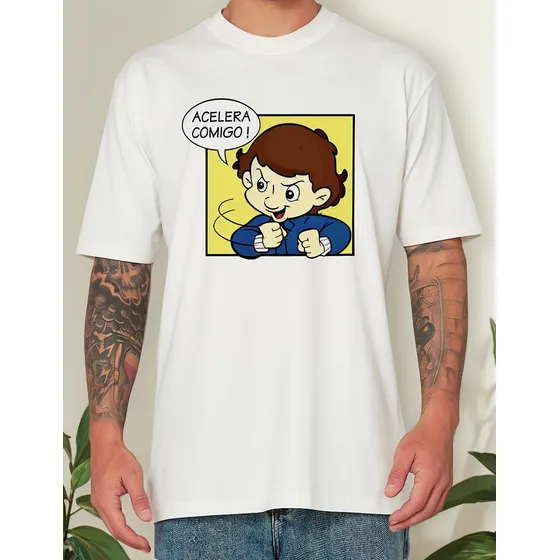 Remera Acelera Comigo, Ayrton Senna, Senninha - S A Xl
