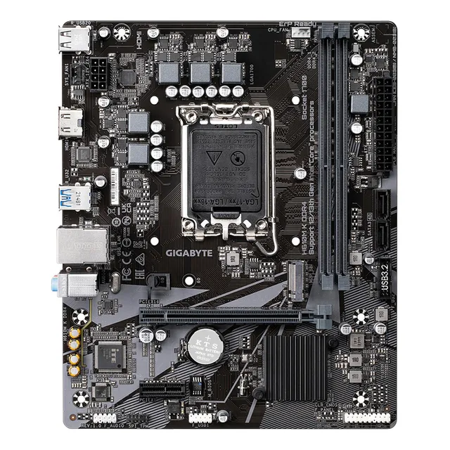 Tarjeta Madre Gigabyte Micro-atx H610m K H610 64gb Ddr4 Color Negro