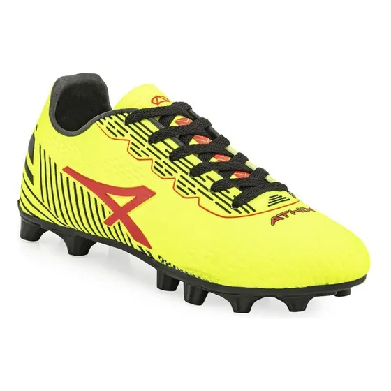 Botines Futbol Campo Hombre Athix Wing Amarillo Negro