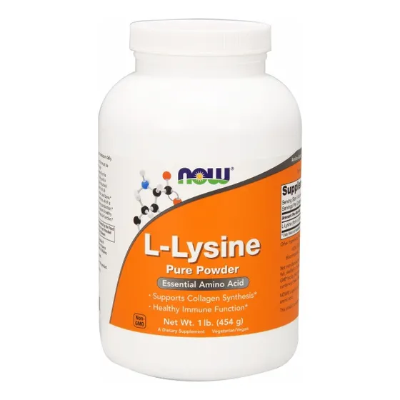 L-lisina En Polvo De Supplement Now Foods, 454 G (paquete De