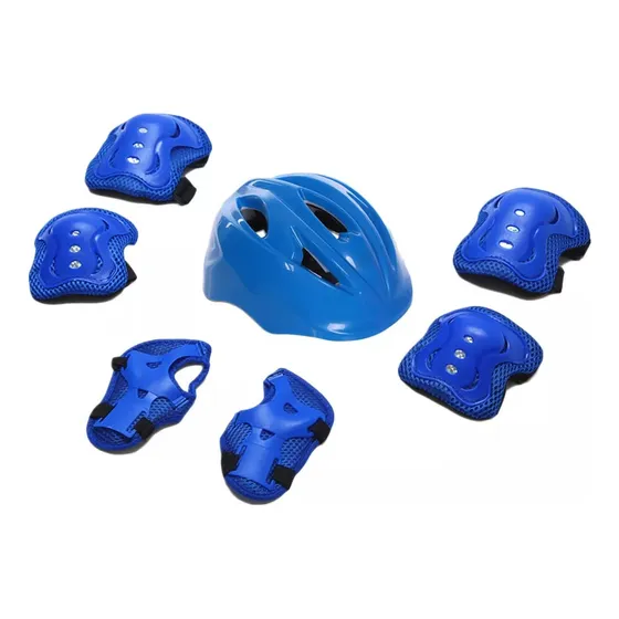 Casco Infantil Con Rodillera Coderas 7pzs Ajustable Patinaje