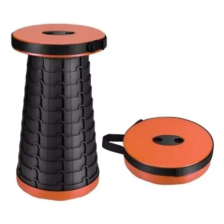 Taburete Piso Retractil Para Exterior Silla Telescopio Color Azul