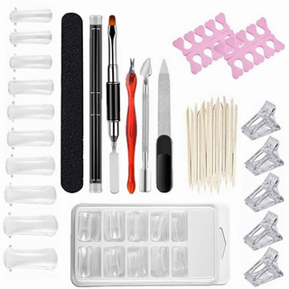 140 Accesorios De Uñas Polygel Para Manicura Moldes,tips Set 140 Accesorios De Uñas Polygel Para Manicura Moldes,tips Set