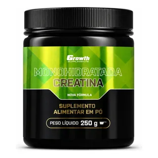Creatina Monohidratada 250g Growth Supplements Original Sem Sabor