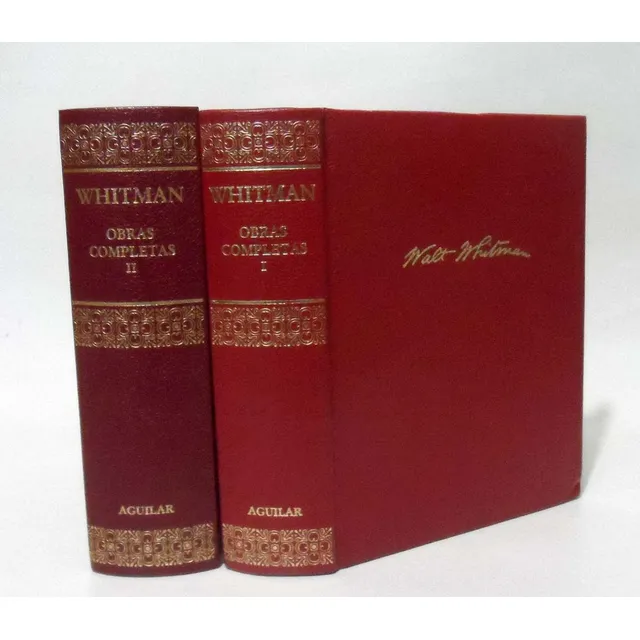 Obra Completa Walt Whitman 2 Tomos Aguilar Literatura Poesía
