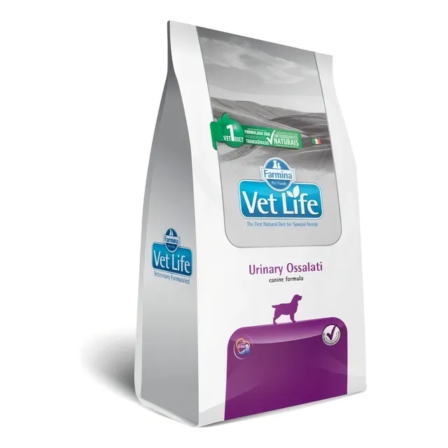 Alimento Vet Life Natural Canine Urinary Ossalati para perro adulto todos los tamaños sabor mix de 10 kg