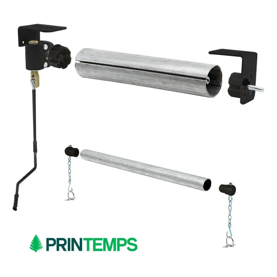 Kit Cortina Toldo Completo Sin Lona 4 Mts Ancho Envio Gratis