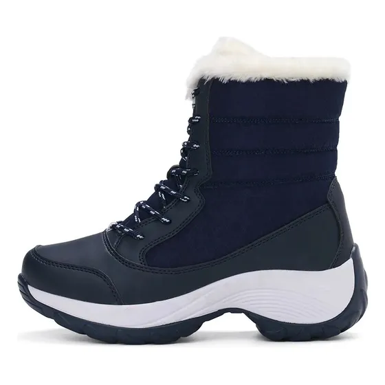Botas Elegantes Impermeables De Agua Y Nieve Muy Abrigadas