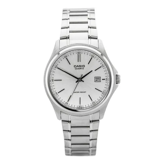 Reloj Casio Mtp1183 Estilo Clásico Acero Color de la correa Cara Plata