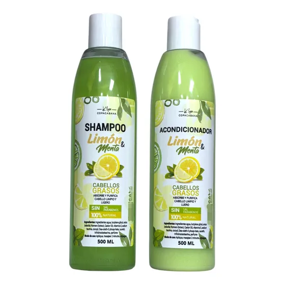 Kit X6 Shampoo O Acondicionador Limon Y Menta Copacabana