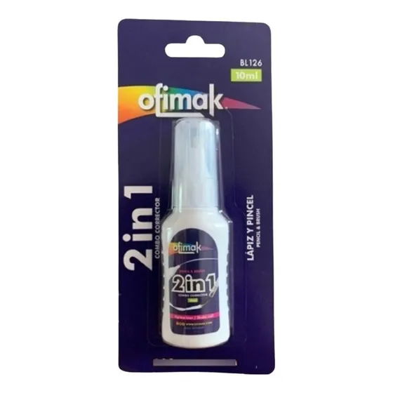 Corrector Líquido 2in1 Brocha Y Lápiz 