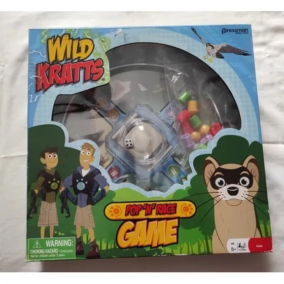 Juego Pressman Wild Kratts, Juego De Carreras Pop N, Usado 