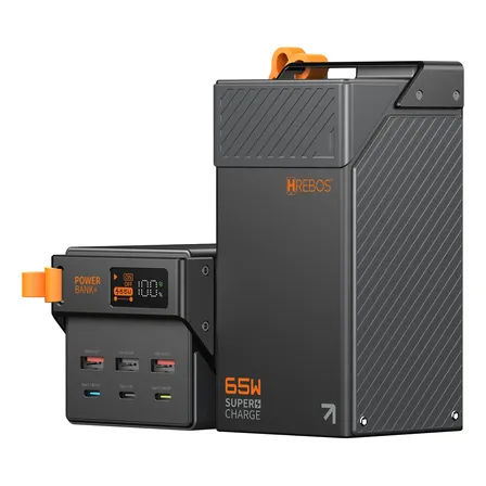 Carregador Portátil Power Bank 50000mah Hrebos Premium Forza Cinza