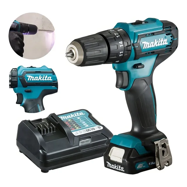 Parafusadeira E Furadeira Impacto 12v 3/8 1,5ah Makita