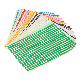 16 Pegatinas Con Códigos De Colores De 6 Mm, Puntos Circular 16 Pegatinas Con Códigos De Colores De 6 Mm, Puntos Circular