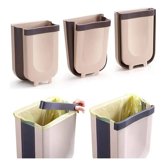 Tacho De Basura, Para Cocina, Baño, Auto Basurero Plegable